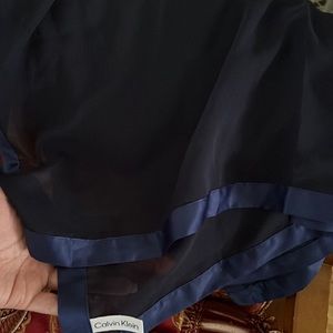 Elegant Satin-Trim Chiffon Evening Wrap